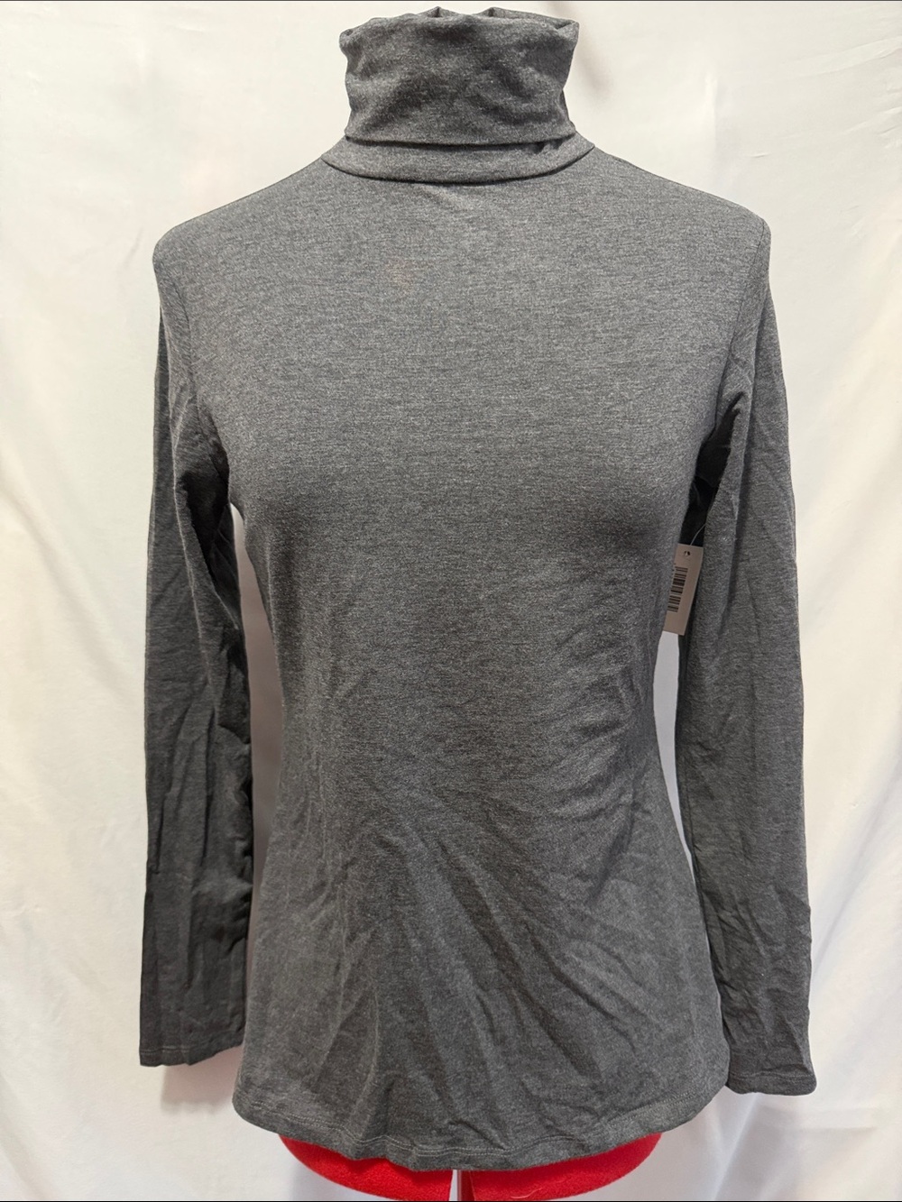 Amazon Essentials Gray Women's Long-Sleeve Turtleneck Top